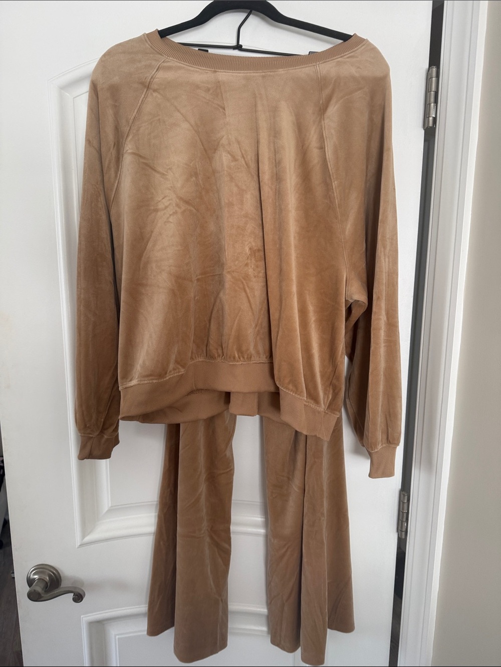 Old Navy Velour Pullover Jacket in Camel Brown